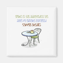 Imán del descanso para tomar café