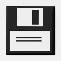 Imán del disco blando retro simple