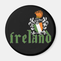 Imán del escudo de Irlanda
