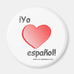 Imán del español del quiero de Yo