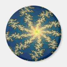 Imán del fractal del copo de nieve