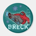 Imán del fragmento del snowboarder de Breckenridge