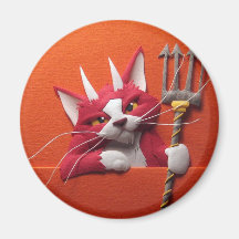 Imán del gatito del diablo