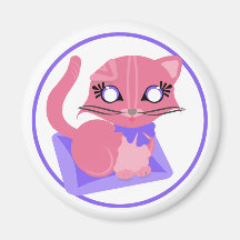 Imán del gatito del gatito de Rosie Toon del bebé