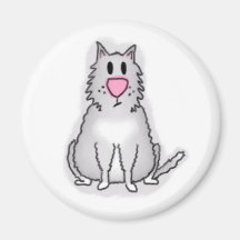 Imán del gato del dibujo animado