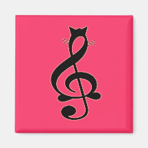 Imán del gato del jazz