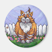 Imán del gato del jengibre