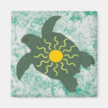 Imán del honu de Sun (tortuga de mar)