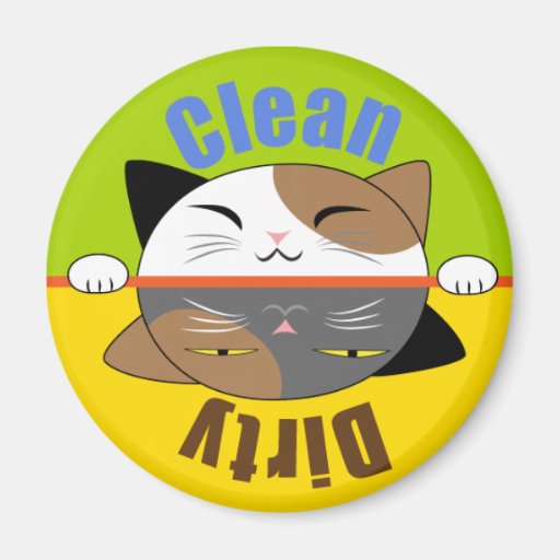 Imán del lavaplatos de la cara del gatito