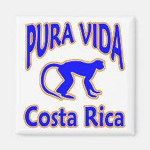 Imán del mono de Pura Vida Costa Rica