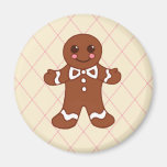 Imán del navidad del muchacho del pan de jengibre