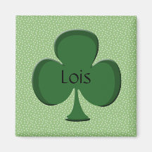 Imán del nombre del trébol de Lois