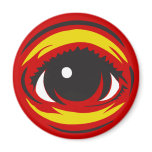 Imán del ojo - rojo imanes