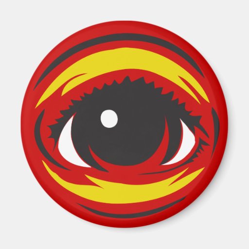 Imán del ojo - rojo