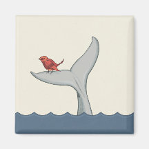 Imán del pájaro y de la ballena