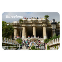 Imán del premio de Guell del parque