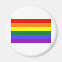Imán del refrigerador de la bandera del arco iris