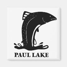 Imán del refrigerador del lago paul