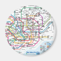 Imán del refrigerador del mapa del subterráneo de 
