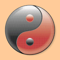 Imán del refrigerador del símbolo de Yin Yang imanes