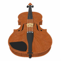 Imán del refrigerador: Modelo del violín 3D: Escul Esculturas Fotograficas