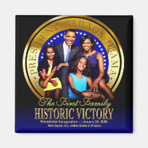 Imán del sello de la familia de Obama