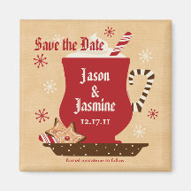 Imán del STD de la taza del día de fiesta
