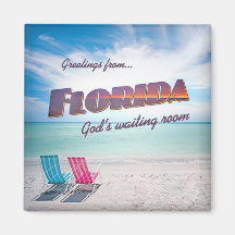 Imán divertido del refrigerador de la Florida