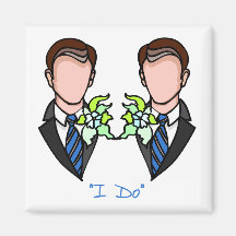 Imán gay de la boda del novio
