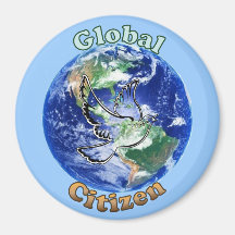 Imán global de la paloma de la paz del ciudadano
