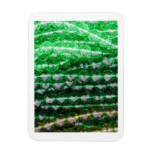 Imán, gotas verdes