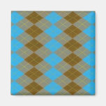 Imán gris de Argyle de la aguamarina de Brown