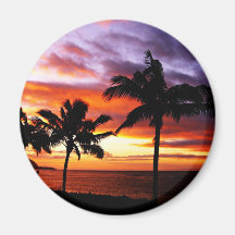 Imán hawaiano de la puesta del sol