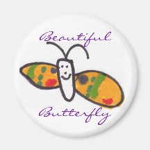 Imán hermoso de la mariposa