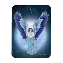 Imán hermoso del ángel de la turquesa