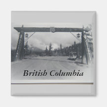 imán histórico del refrigerador de la Columbia Bri