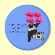 Imán inspirado de la panda del acto de la vida que imanes