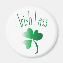 Imán irlandés de la muchacha
