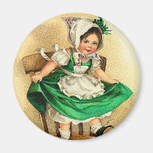 Imán irlandés de la muchacha