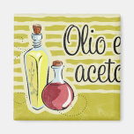 Imán italiano de la cocina del aceite y del vinagr