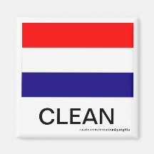 Imán limpio del lavaplatos de la bandera de Hollan