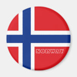Imán noruego de la bandera de Noruega