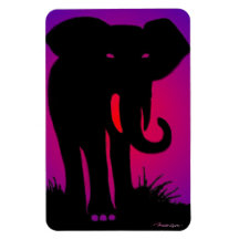 Imán observado rosa del elefante