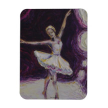Imán púrpura del baile de la bailarina