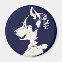 Imán/regalo de Alaska del perro de trineo del imán