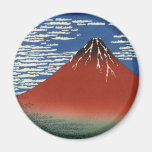 Imán rojo de Fuji del cielo del claro del viento d
