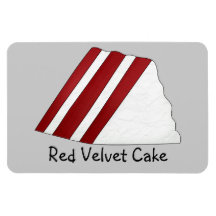 Imán rojo del premio de la torta del terciopelo