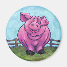 Imán rosado del cerdo