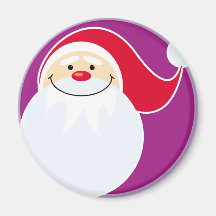 Imán sonriente de Papá Noel