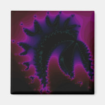 Imán violeta del fractal del casco
